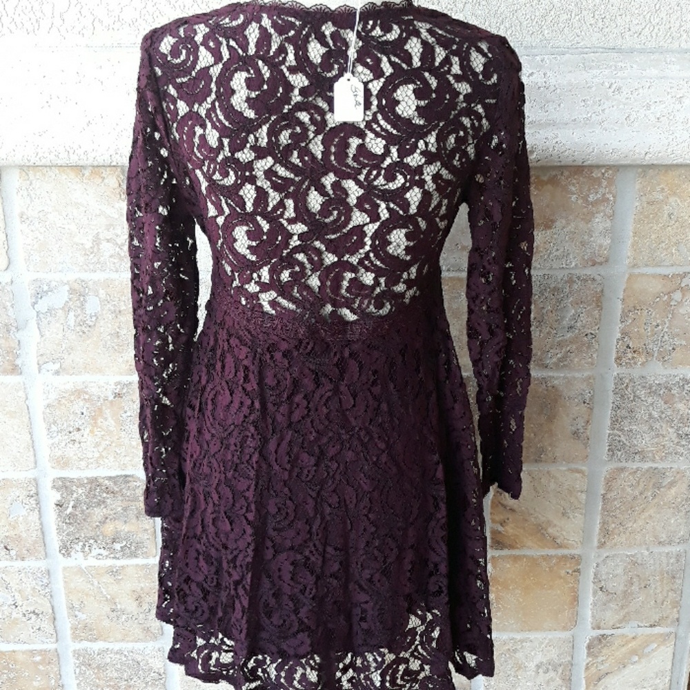 Urban Outfitters KIMICHI BLUE baby doll lace dress - Picture 5 of 7